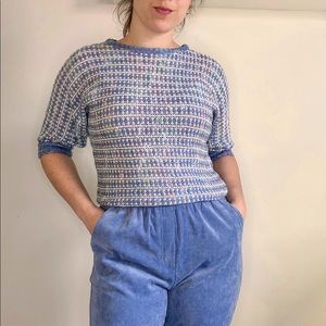 80s Eaton pastel short sleeve knit